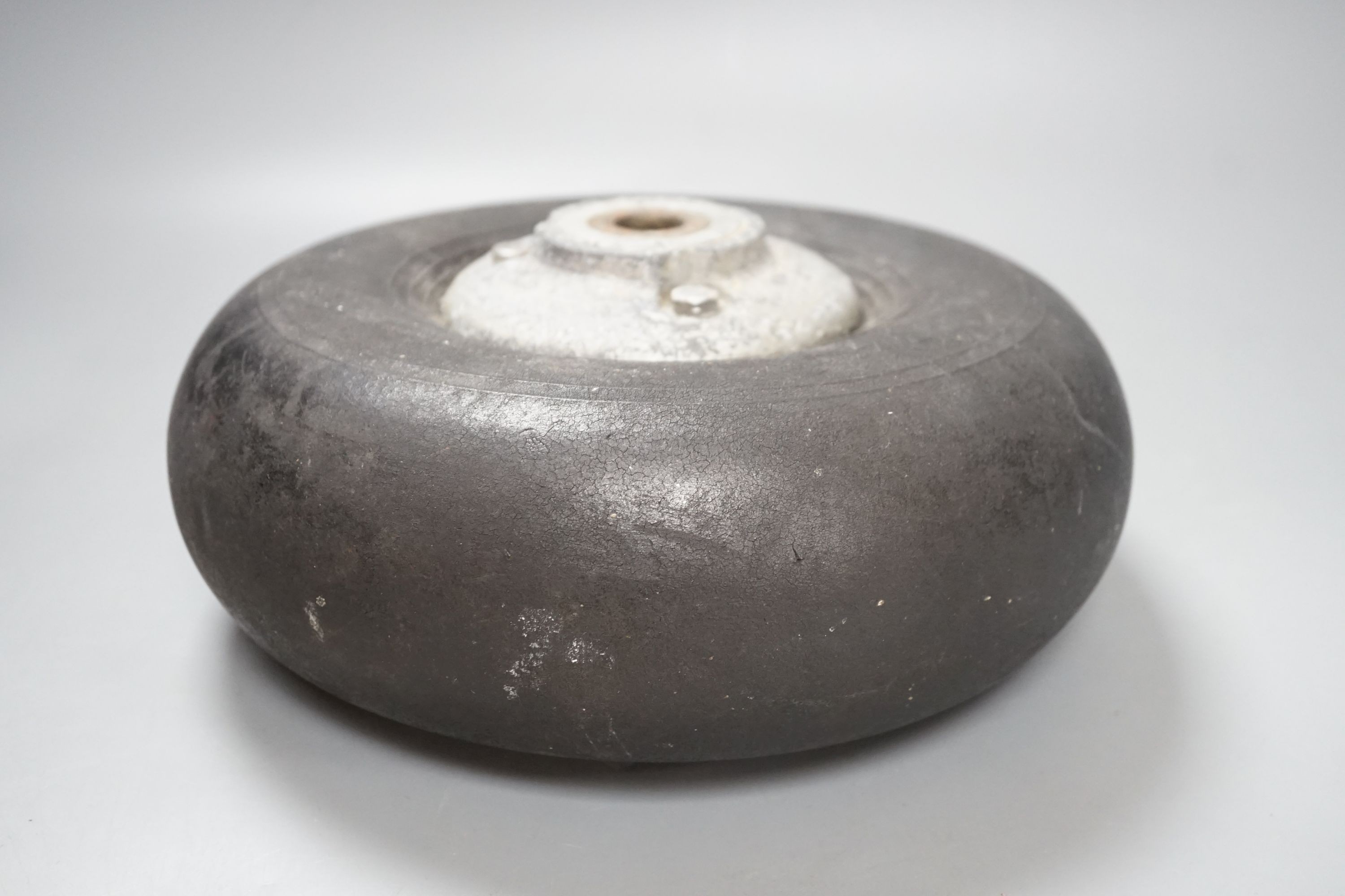 Hawker hurricane MKI or Percival Proctor tail wheel, inflated, 26cms diameter.